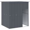 Dog House with Roof Anthracite 65"x60.2"x71.3" Galvanized Steel