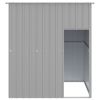 Dog House with Roof Light Gray 65"x60.2"x71.3" Galvanized Steel