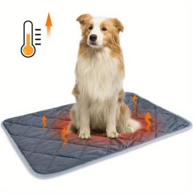 Dog Cat Bed, Cat Dog Non-Slip Mat (Color: Gray, size: L)